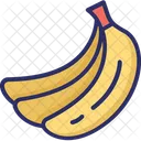 바나나 과일 음식 아이콘