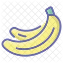 バナナ、果物、食用 アイコン