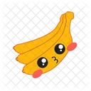 Banana Happy Fruit Icon
