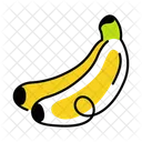 Fresh Fruit Bananas Musaceae Icon