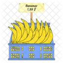 Bananas Fruit Fruit Basket Icon