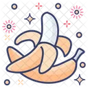 Bananen Tropische Fruchte Ballaststofffruchte Symbol