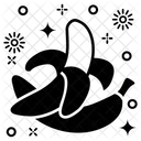 Bananen Tropische Fruchte Ballaststofffruchte Symbol