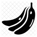 Bananen Tropische Fruchte Ballaststofffruchte Symbol
