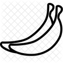 Bananen Pflanze Baum Symbol