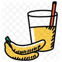 Bananen Smoothie Bananen Shake Milchshake Symbol