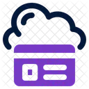 Banca En La Nube Nube Digital Icono