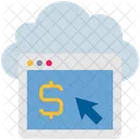 Nube Informatica Banca En Linea Icono