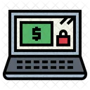 Banca Por Internet Nube Almacenamiento Icono