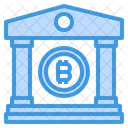 Banco Dinero Bitcoin Criptomoneda Banco Banco Bitcoin Icono