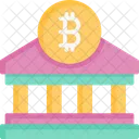 Banco Bitcoin Bitcoin Banco Icono