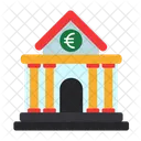 Banco Britanico Edificio Tipo De Cambio Icono