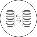 Banco De Dados Transferencia Armazenamento Ícone