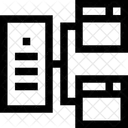 Banco De Dados Servidor Armazenamento Ícone