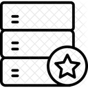 Banco De Dados Servidor Estrela Ícone