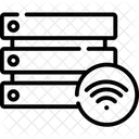 Banco De Dados Nuvem Armazenamento Ícone