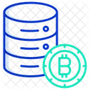 Servidor Bitcoin Banco De Dados Bitcoin Dados Bitcoin Ícone