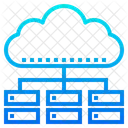 Banco De Dados Distribuido Distribuido Rede Ícone