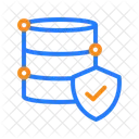 Banco De Dados Seguro Protegido Por Banco De Dados Impasse De Banco De Dados Ícone