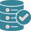 Tick De Banco De Dados Teste De Banco De Dados Banco De Dados Ícone