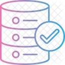 Tick De Banco De Dados Teste De Banco De Dados Banco De Dados Ícone