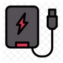 Banco De Energia Cargador Usb Icon