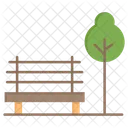 Banco Del Parque Parque Silla Icono