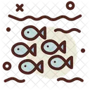 Banco De Peces Peces Peces Pequenos Icono