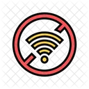 Wifi Tachado Fuera Icono