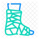 Bandaged Ankle Color Icon
