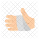 Bandaged Hand Broken Arm Fracture Icon