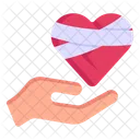 Heal Heart Bandaged Heart Heart Care Icon