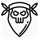 Bandana Totenkopfmaske Bandana Schal Symbol
