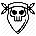 Bandana Totenkopfmaske Symbol
