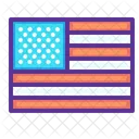 Bandeira Estados Unidos Estados Ícone