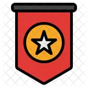 Bandeira estrela  Ícone