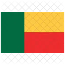 Bandeira Bandeira Do Benim Benim Ícone