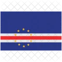 Bandeira Bandeira De Cabo Verde Cabo Verde Ícone