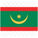 Bandeira Da Mauritania Mauritania Bandeira Da Mauritania Ícone