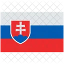 Bandeira Da Eslovaquia Eslovaquia Bandeira Da Eslovaquia Ícone