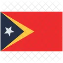 Bandeira De Timor Leste Timor Leste Ícone