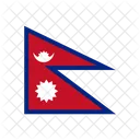 Bandeira Do Nepal Bandeira Do Nepal Nepal Ícone