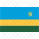 Bandeira De Ruanda Ruanda Bandeira De Ruanda Ícone