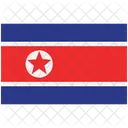 Bandeira Da Coreia Do Norte Coreia Do Norte Bandeira Nacional Da Coreia Do Norte Ícone