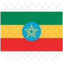 Bandeira Da Etiopia Etiopia Bandeira Nacional Da Etiopia Ícone