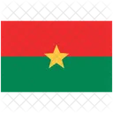 Bandeira De Burkina Faso Burkina Faso Bandeira Nacional De Burkina Faso Ícone