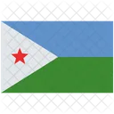 Bandeira Do Djibuti Djibuti Bandeira Ícone