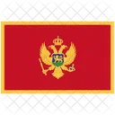 Bandeira De Montenegro Montenegro Bandeira Ícone