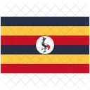 Bandeira De Uganda Bandeira De Uganda Bandeira Nacional De Uganda Ícone