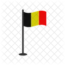 Bandeira Da Belgica Bandeira Pais Ícone